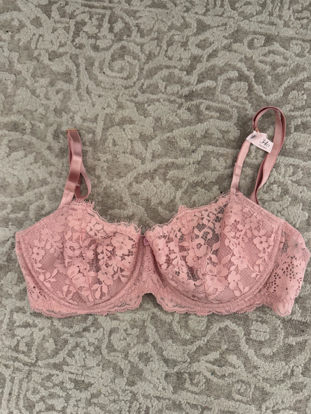 Victoria secret Lace Underwire Bra - Dusty Rose Pink